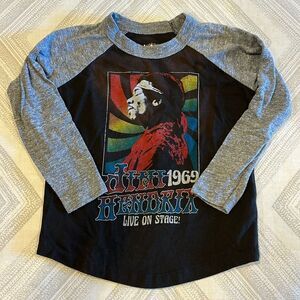 Chaser Boys Raglan Jimi Hendrix Graphic T-Shirt - Size 4